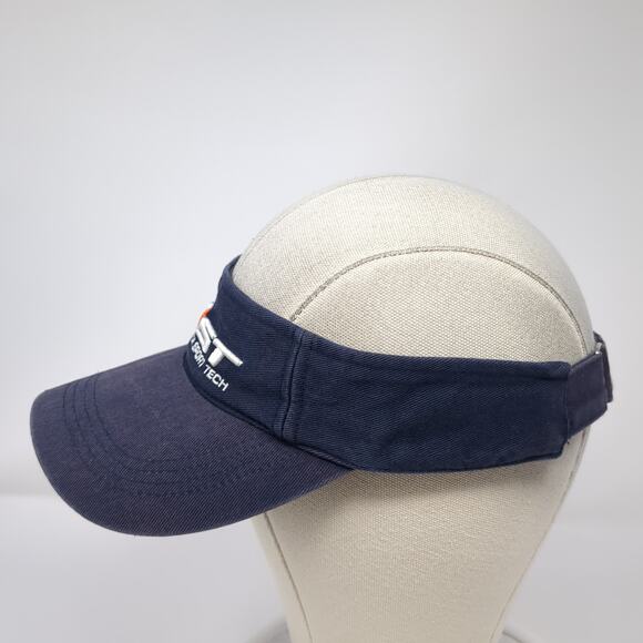 NST Nautica Sport Tech Slideback Visor Hat Blue One Size Embroidered - Picture 3 of 9